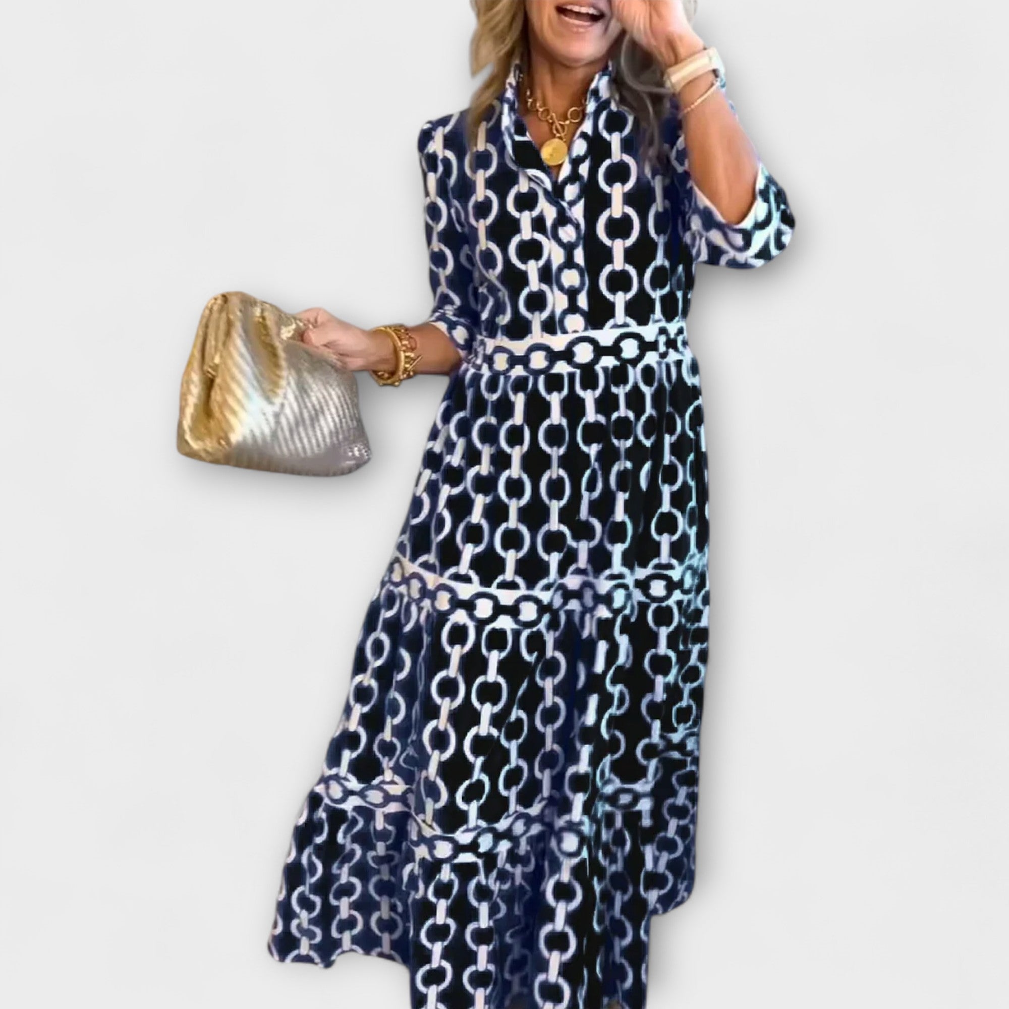 Corinna - Midi dress with chain motif