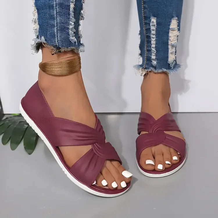 Florinda - Comfortable bow tie sandals for women