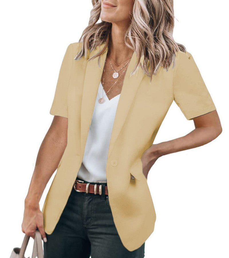 Sabella™ - Modern Short Sleeve Blazer