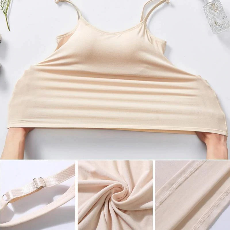 Noura - Camisole with integrated bra and cushion