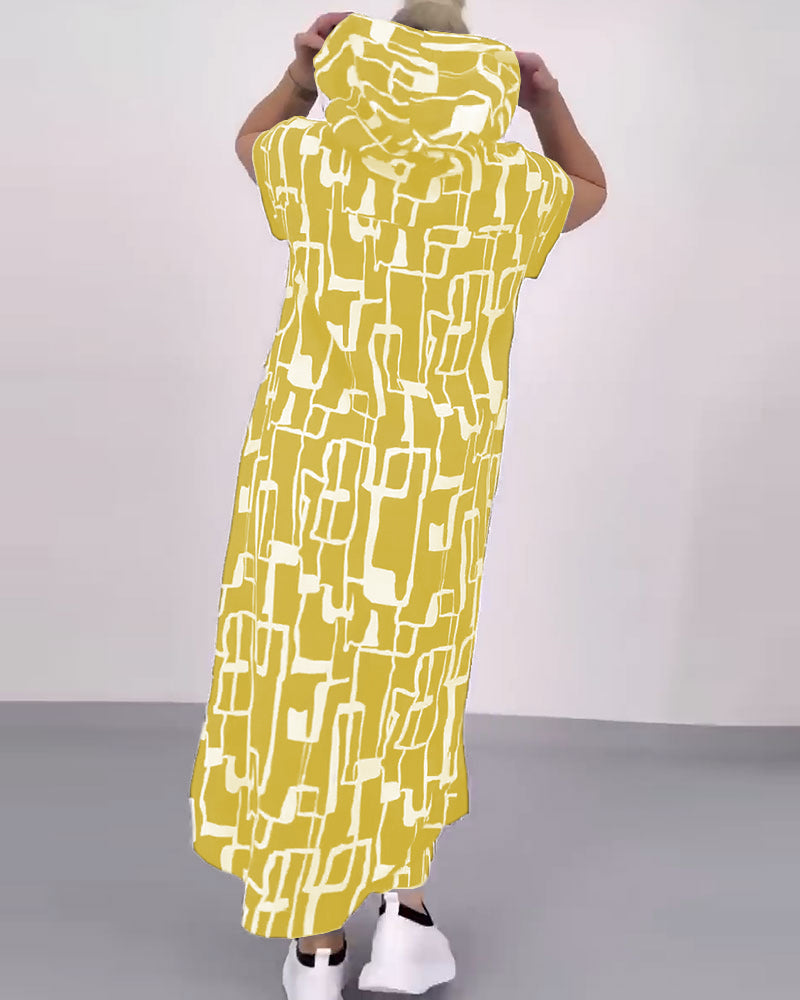 Ilana - Maxi Contrast Zipper Dress