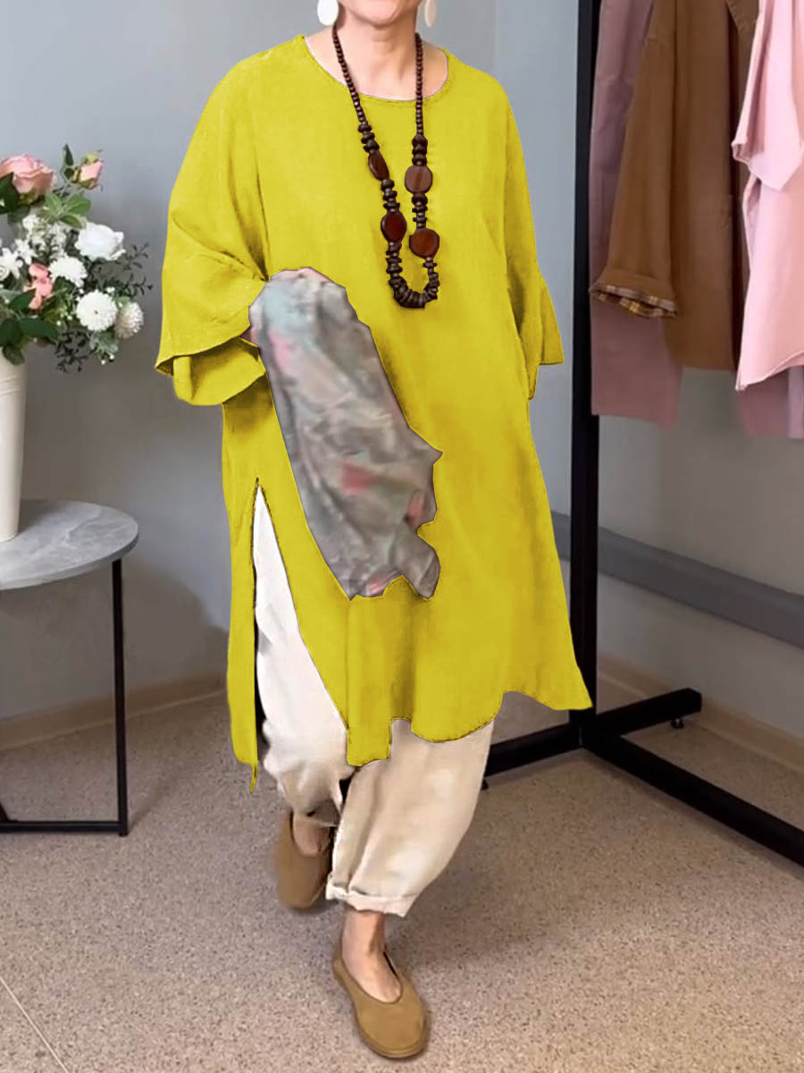 Isandra™ - Linen Long Casual Tunic