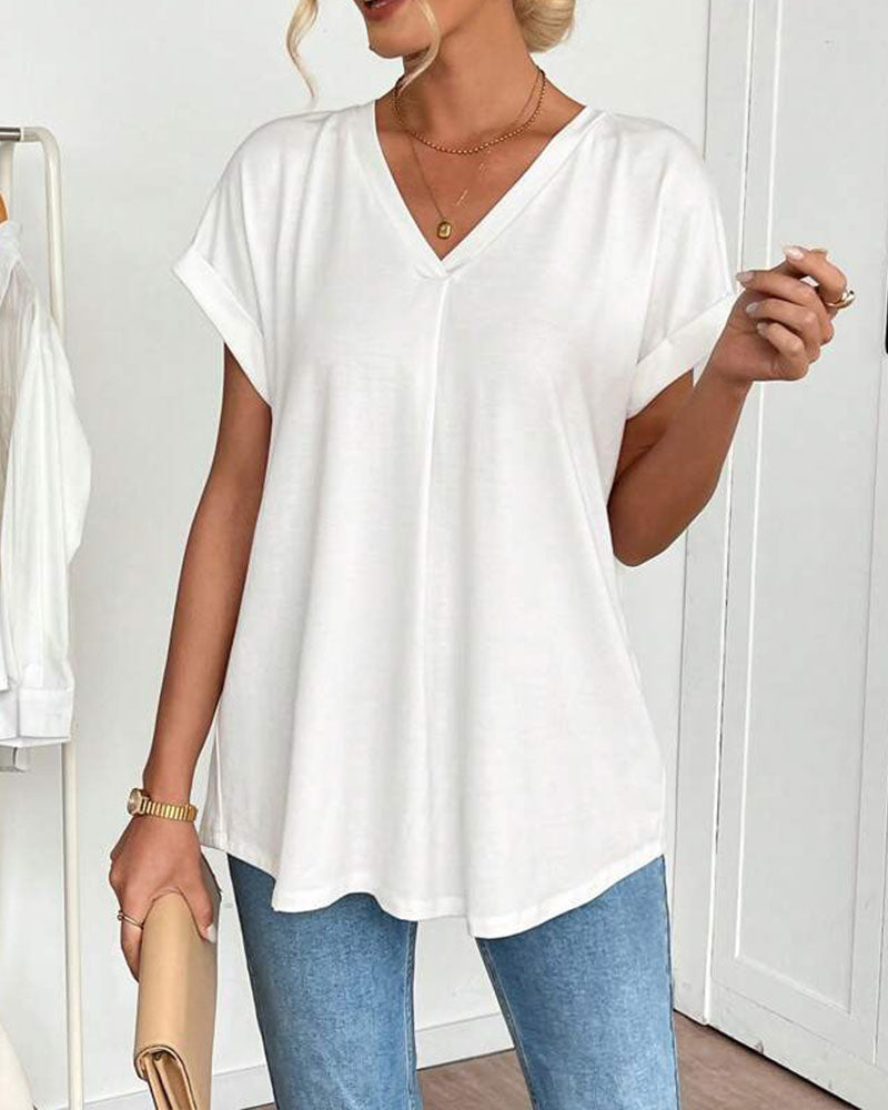 Estella - Unisex short sleeve T-shirt with patchwork