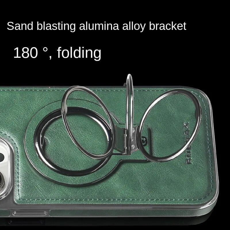 Jalira - Luxurious leather iPhone case with invisible stand