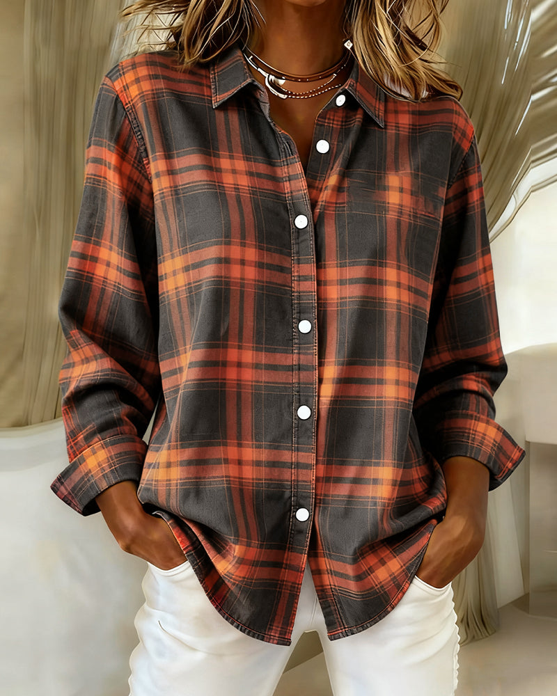 Belviana - Checked Shirt with Collar