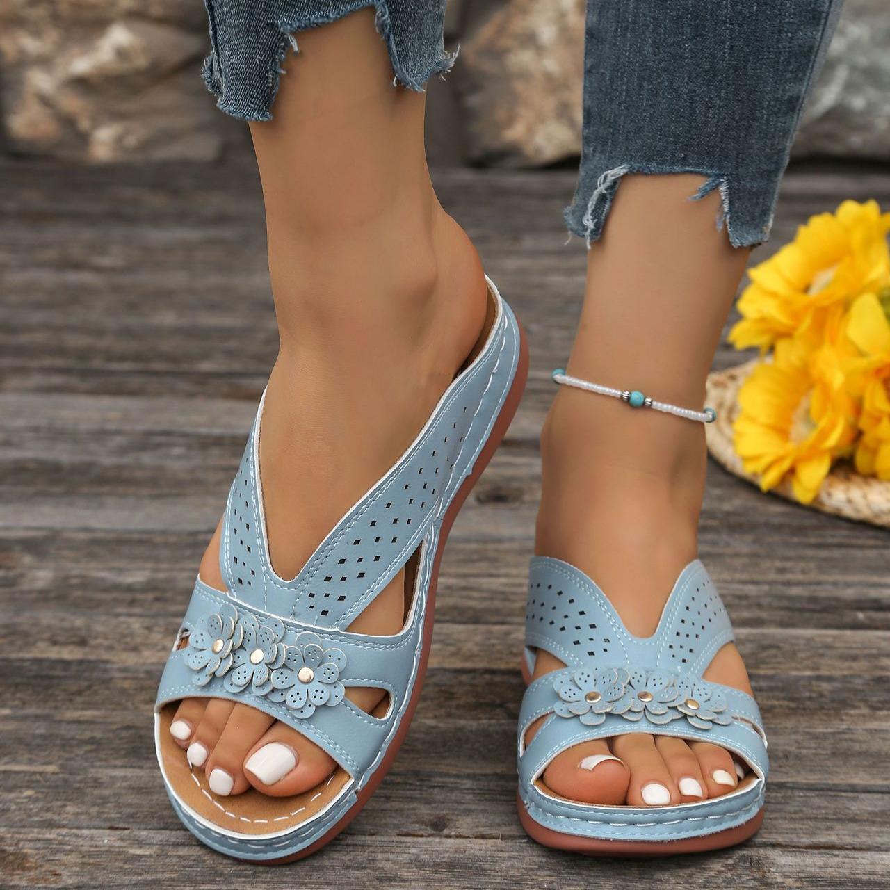 Norabel - Orthopaedic Comfort Wedge Sandals – Stability, Lightness and Natural Posture