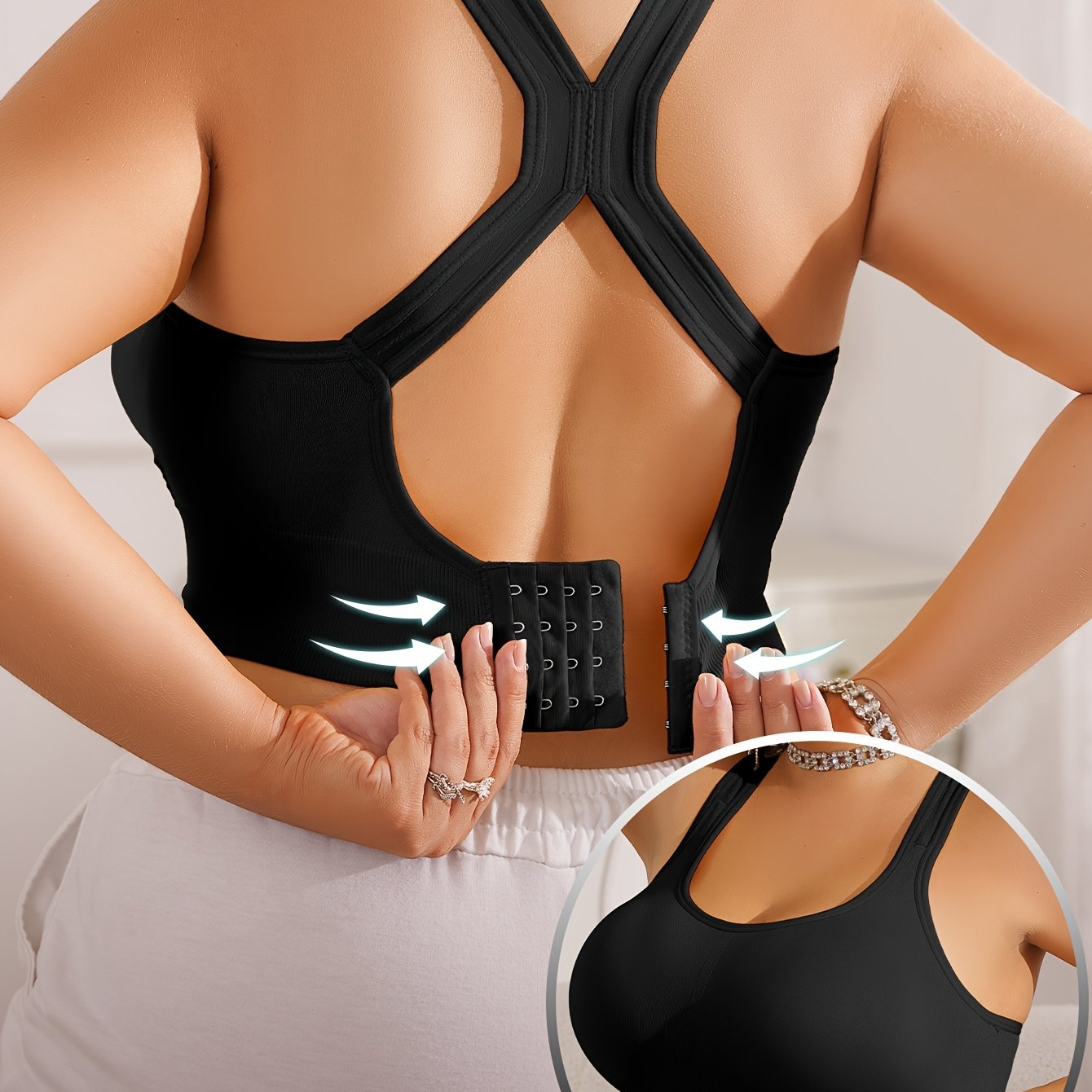 Vittoria™ - Plus Size Sportbeha met Verwijderbare Pads en Verstelbare Bandjes