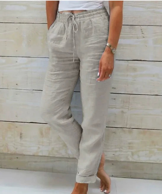 Tamina - Casual Pants with Drawstrings