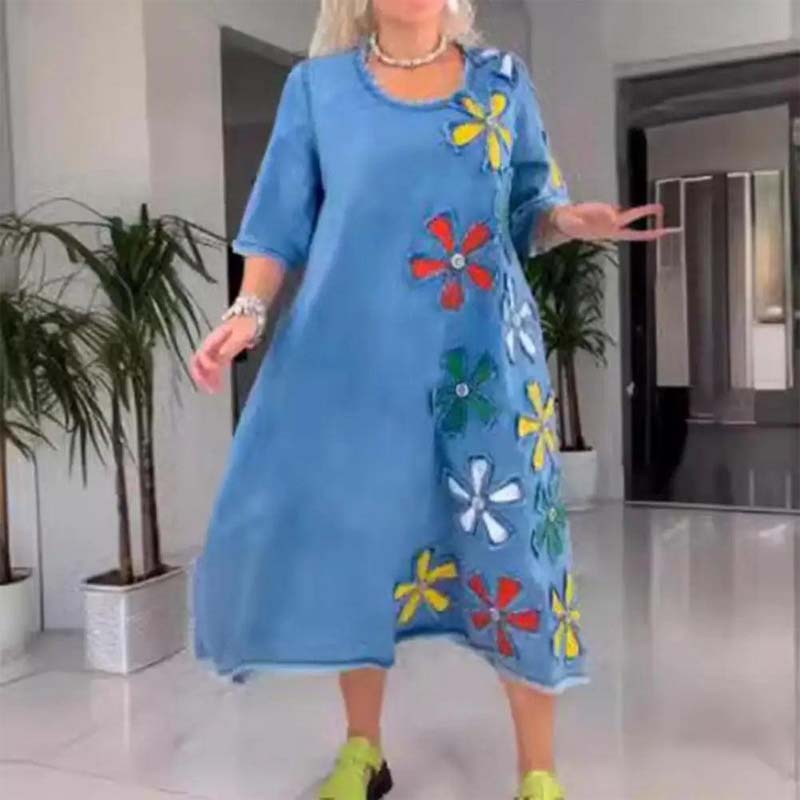 Kalena - Casual dress with round collar