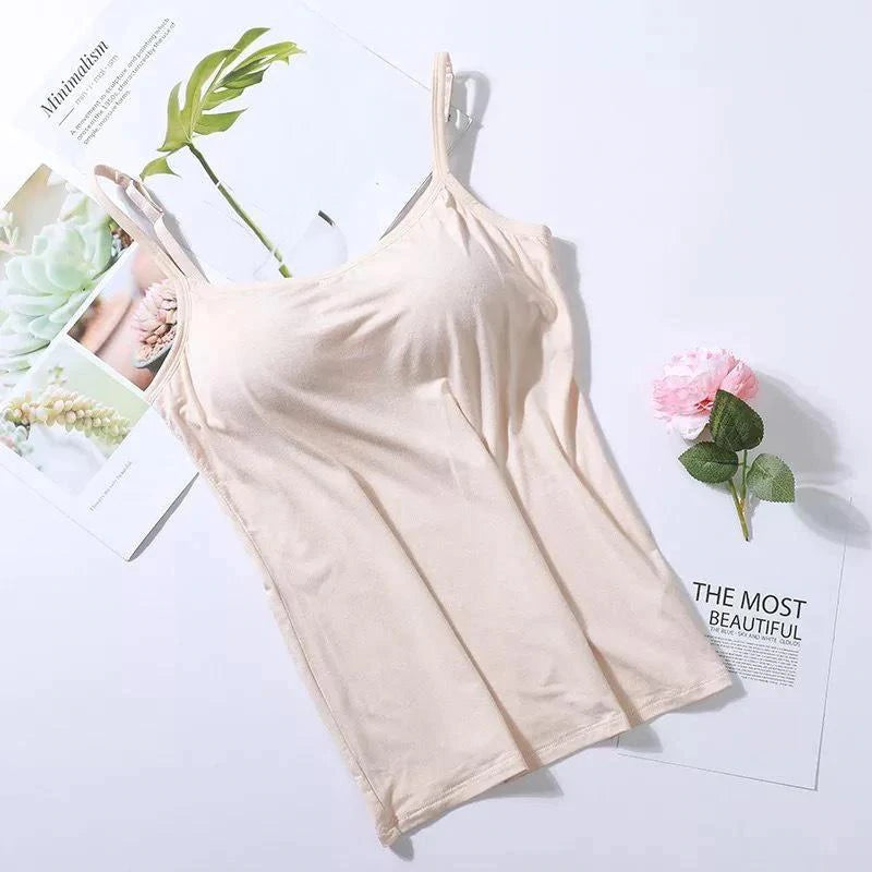 Noura - Camisole with integrated bra and cushion