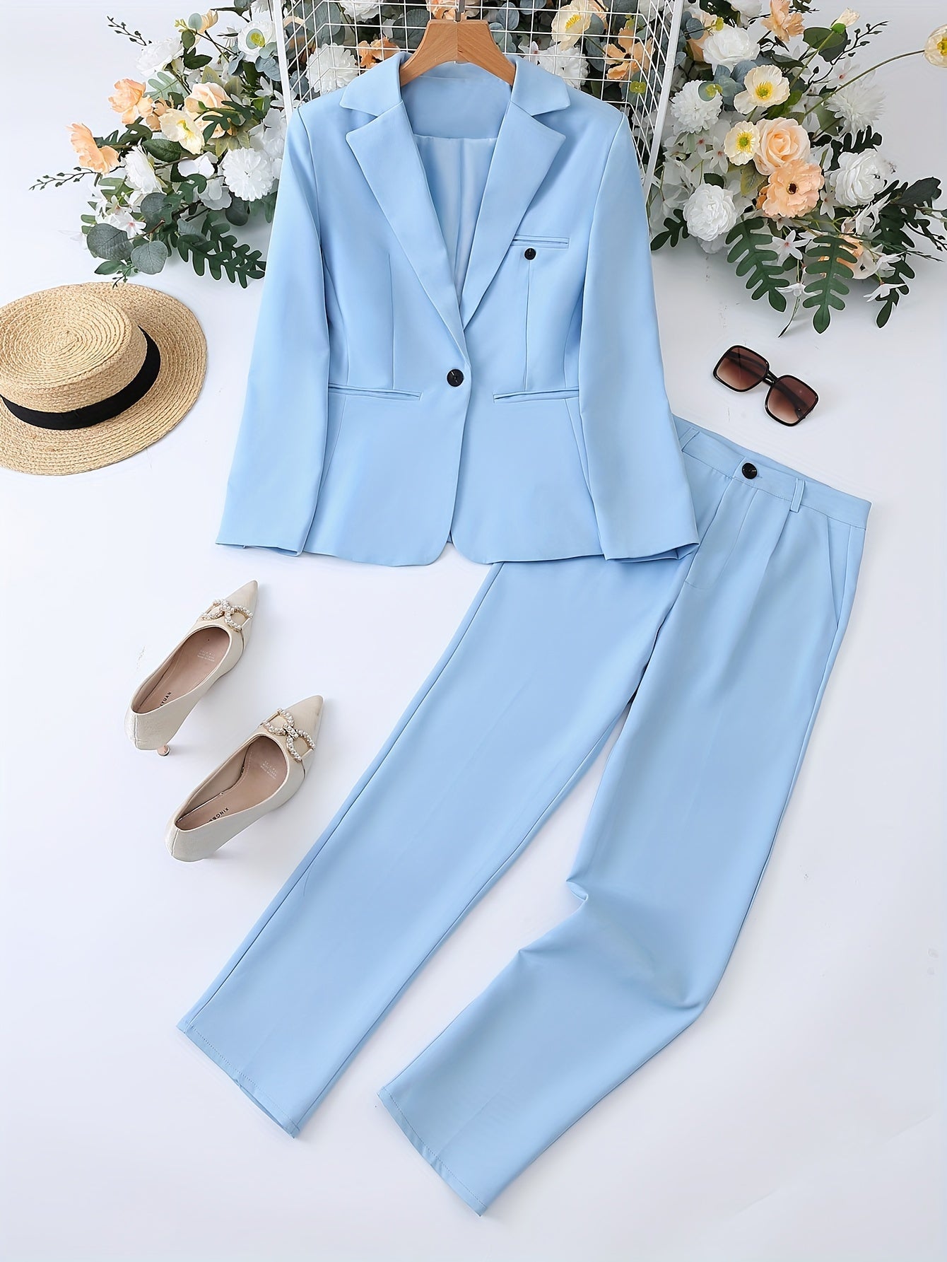 Elowen- Women's Classic Notched Lapel Blazer Set | Ideal for All Seasons