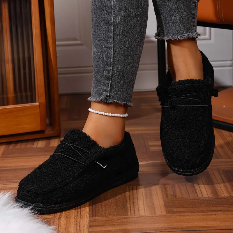 Kaelirae - Cosy Teddy Fabric Slippers