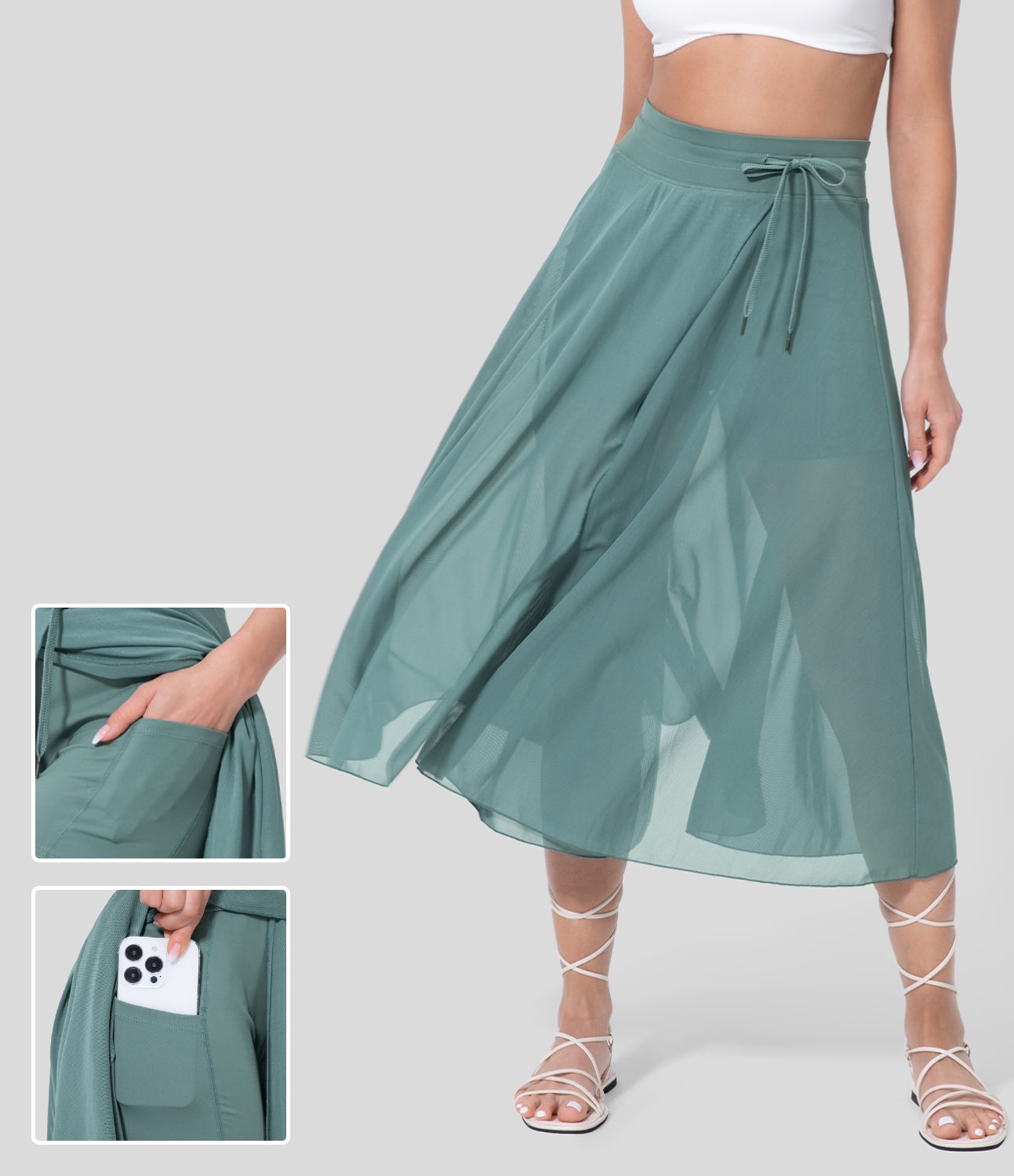Maris - 2-in-1 High Waisted Skirt