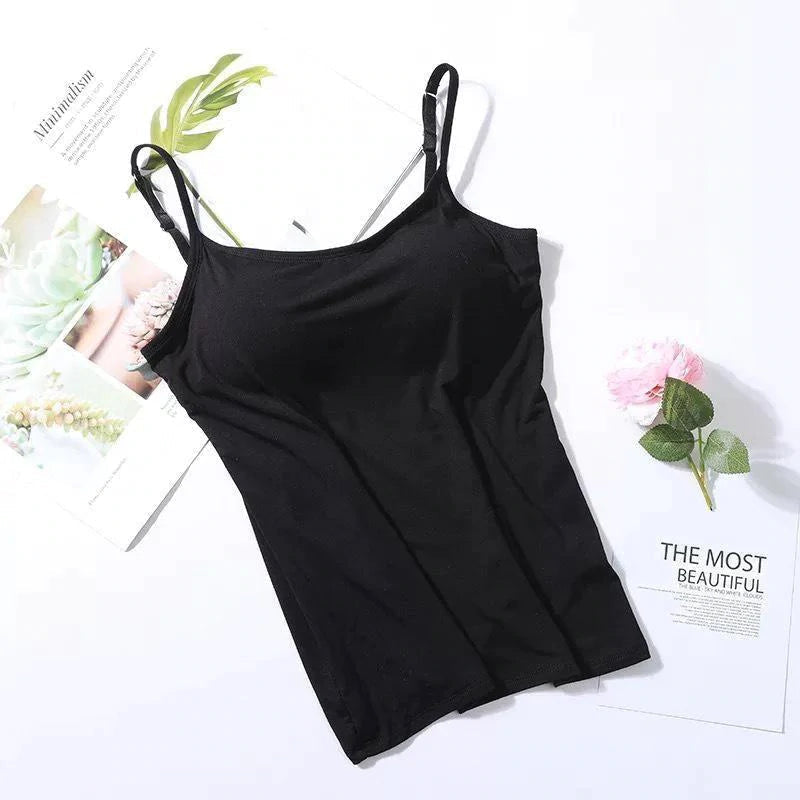 Noura - Camisole with integrated bra and cushion