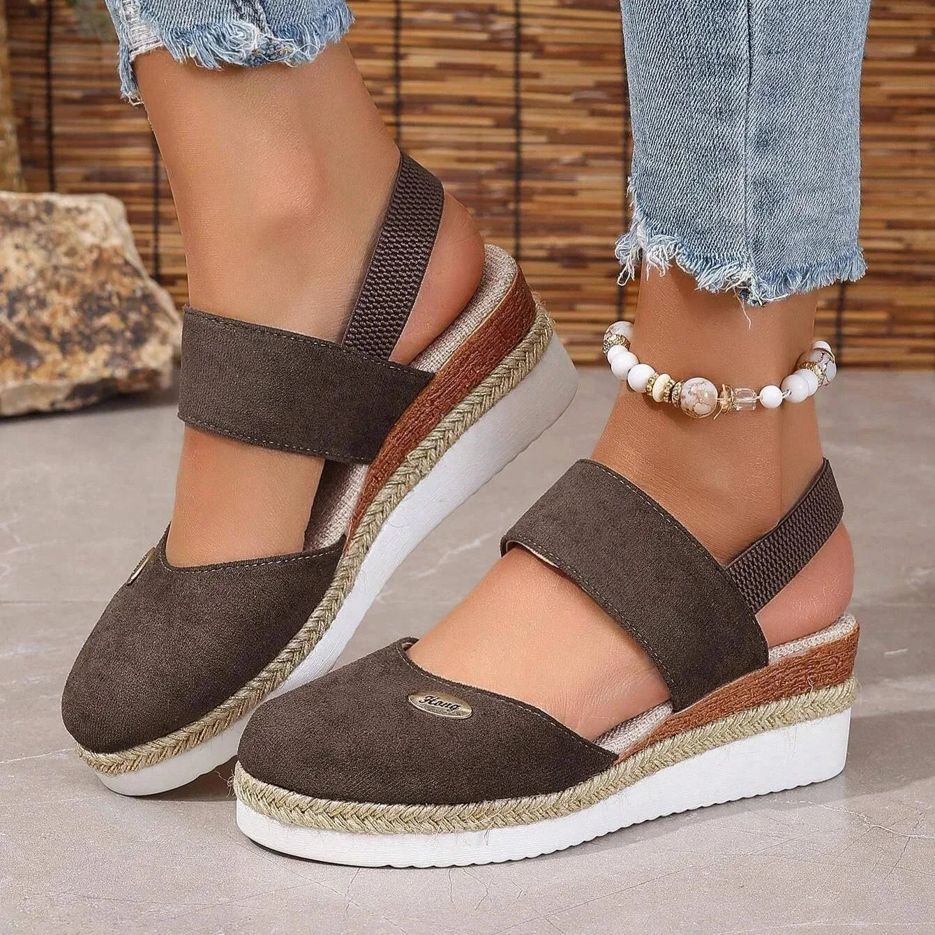 Lioraelle - Orthopaedic Sandals with Platform, Ventilated and Casual