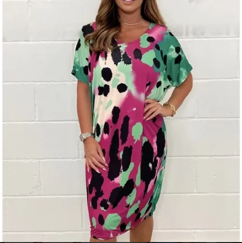 Gúna Ócáideach Flúirseach le Prionta Leopard - Louisa™