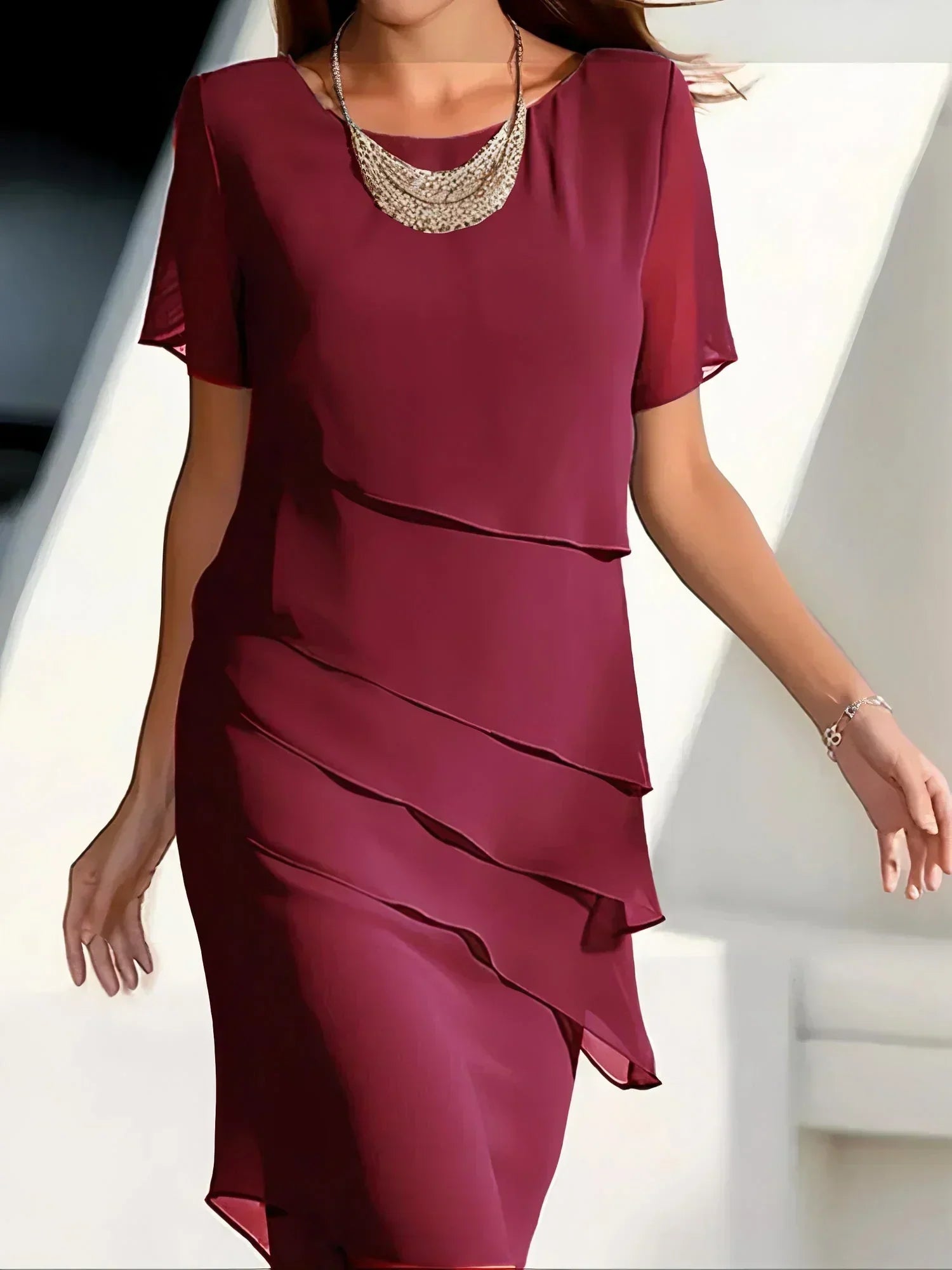 Quitterie™ - Elegante jurk met buikbedekking