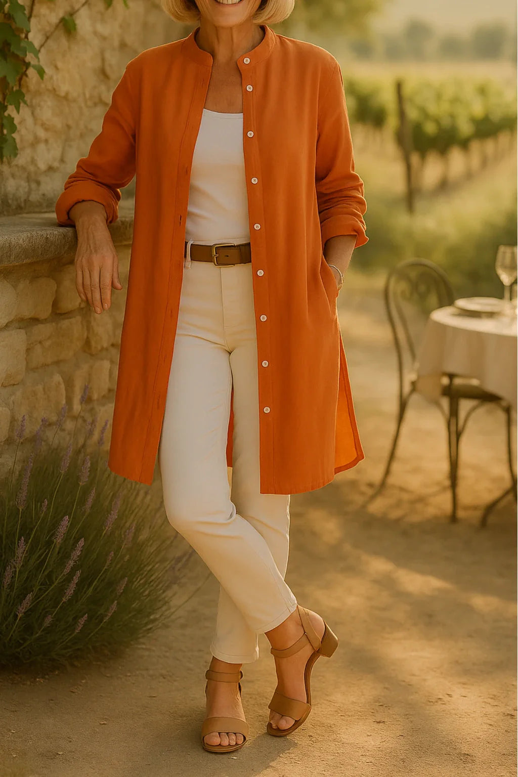 Elisca™ - Cotton Flared Shirt Jacket