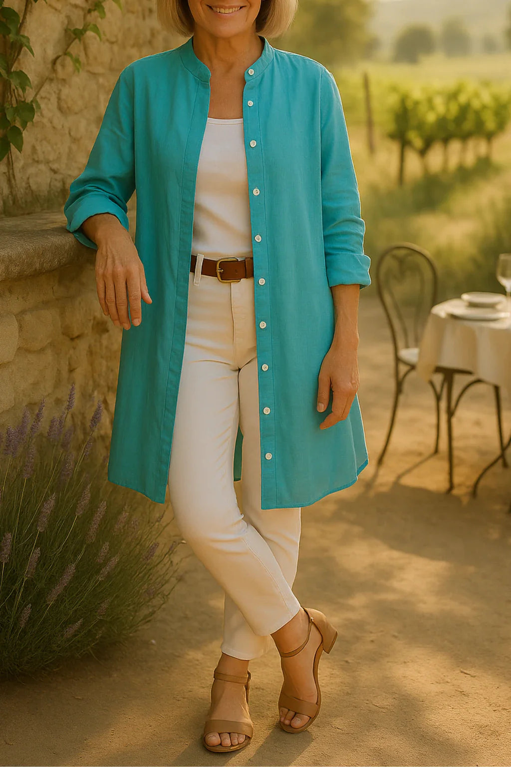 Elisca™ - Cotton Flared Shirt Jacket