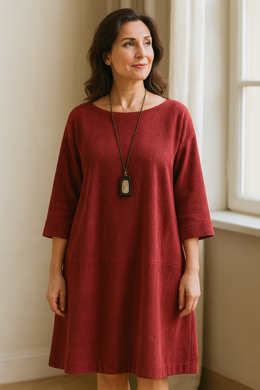 Delyanna - Women's Soft Corduroy Tunic