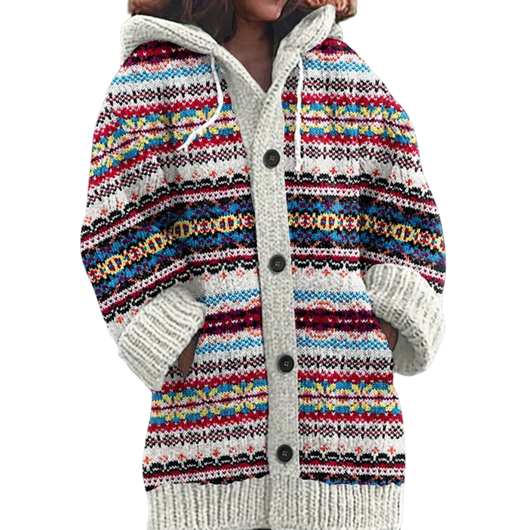 Angeline - Warm Knit Wool Coat