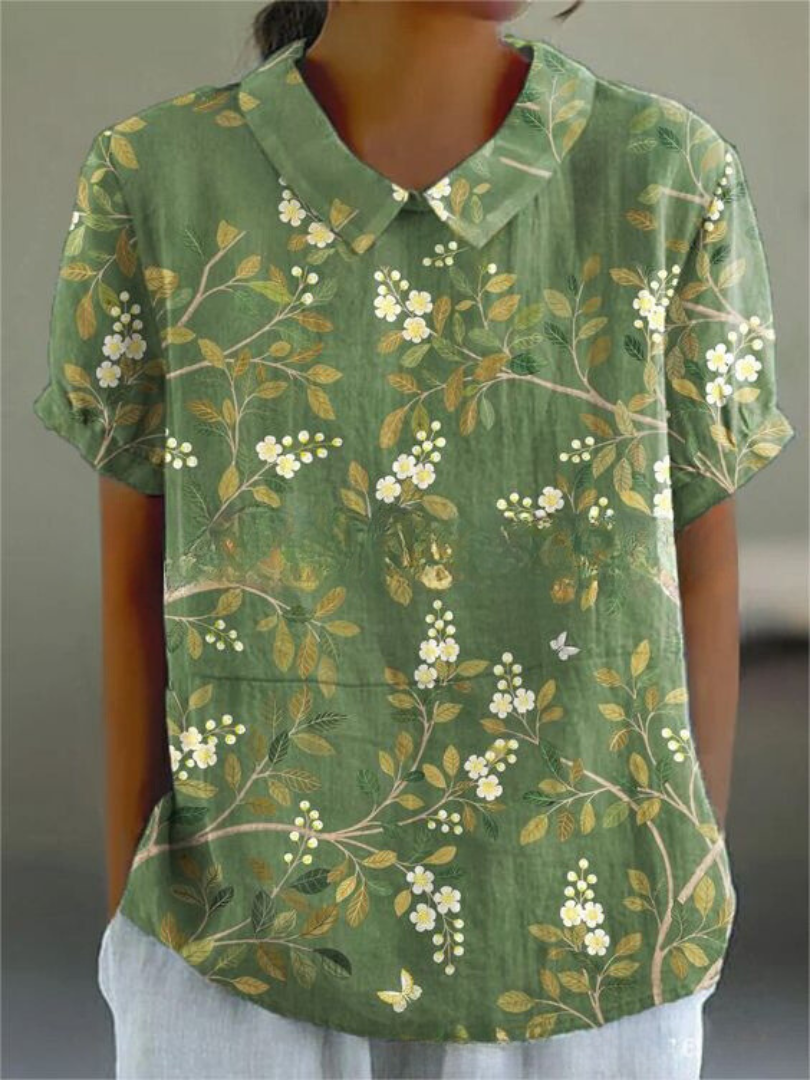 Ombeline - Elegant Floral Shirt