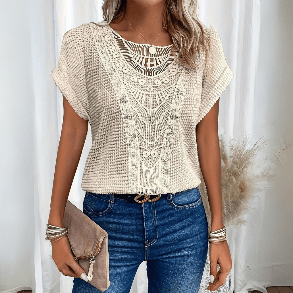 Aina™ - Elegant Ibiza-style blouse