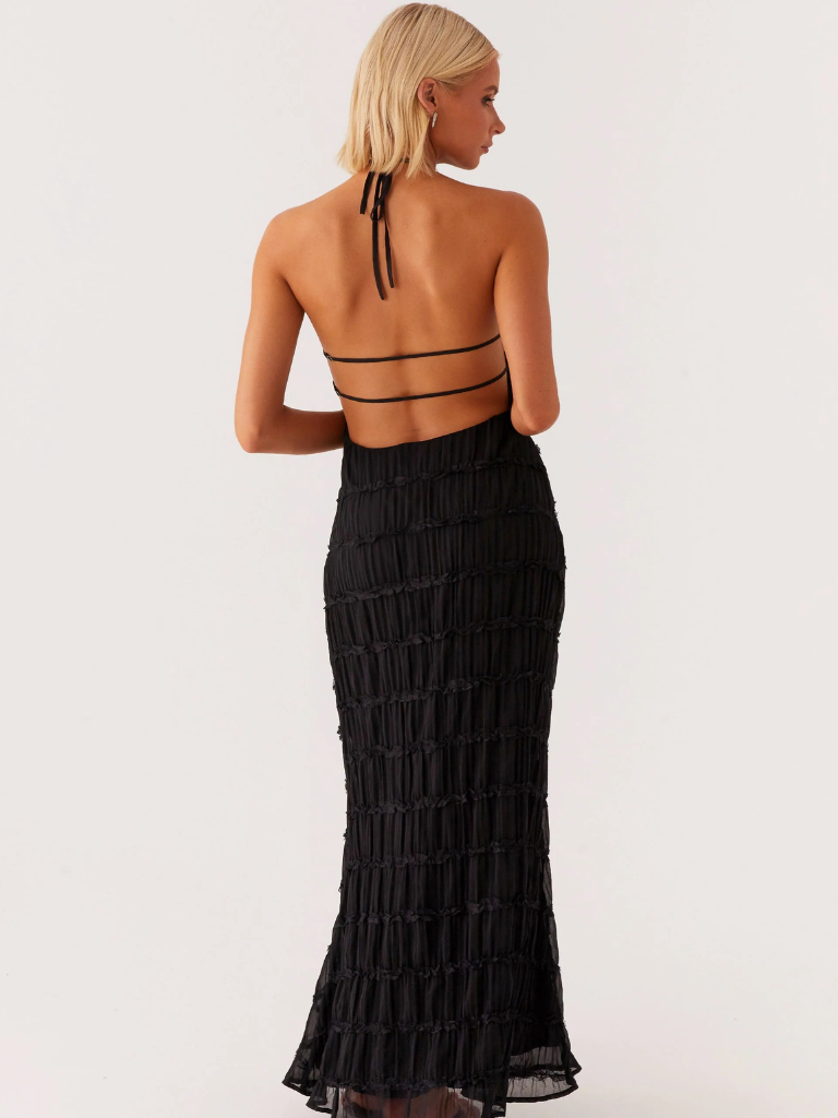 Olga - Halter Neck Long Dress