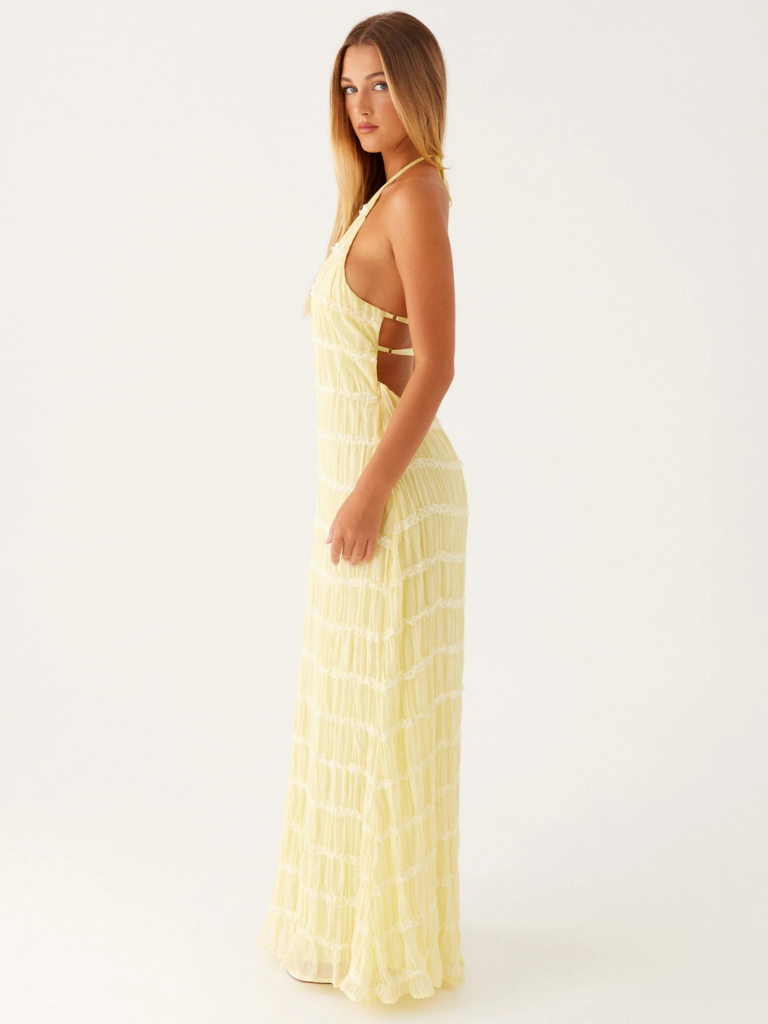 Olga - Halter Neck Long Dress