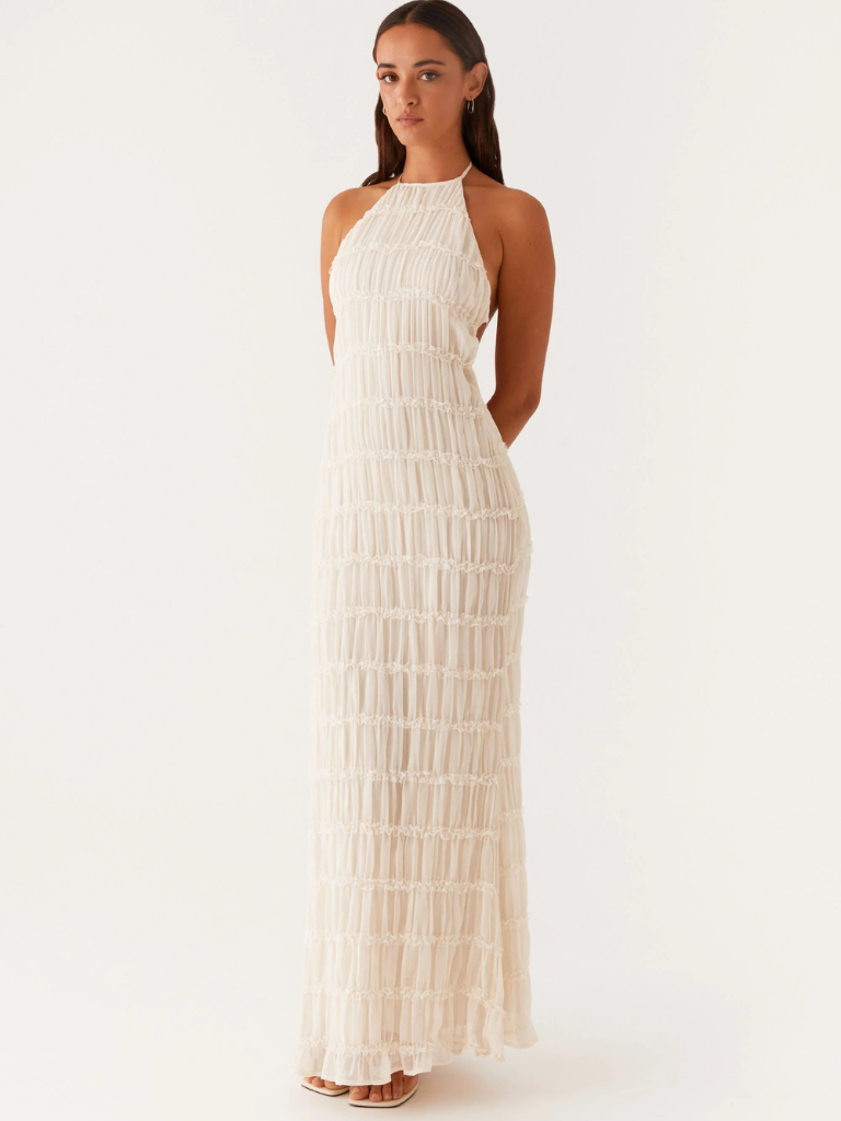 Olga - Halter Neck Long Dress