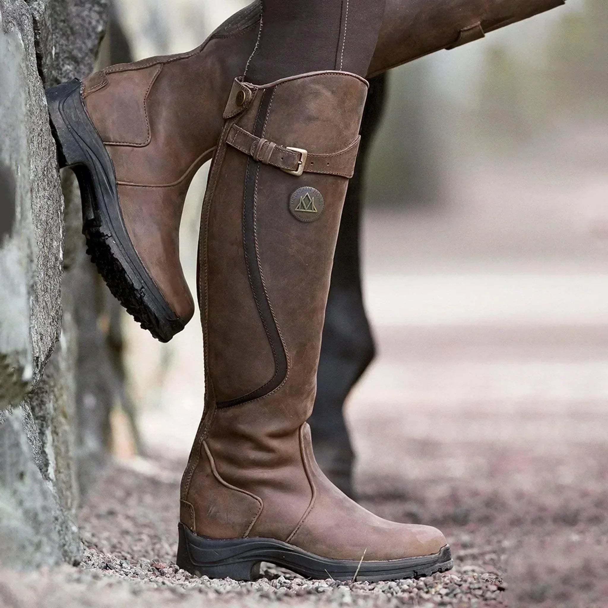 Averlina - Waterproof Leather Riding Boots