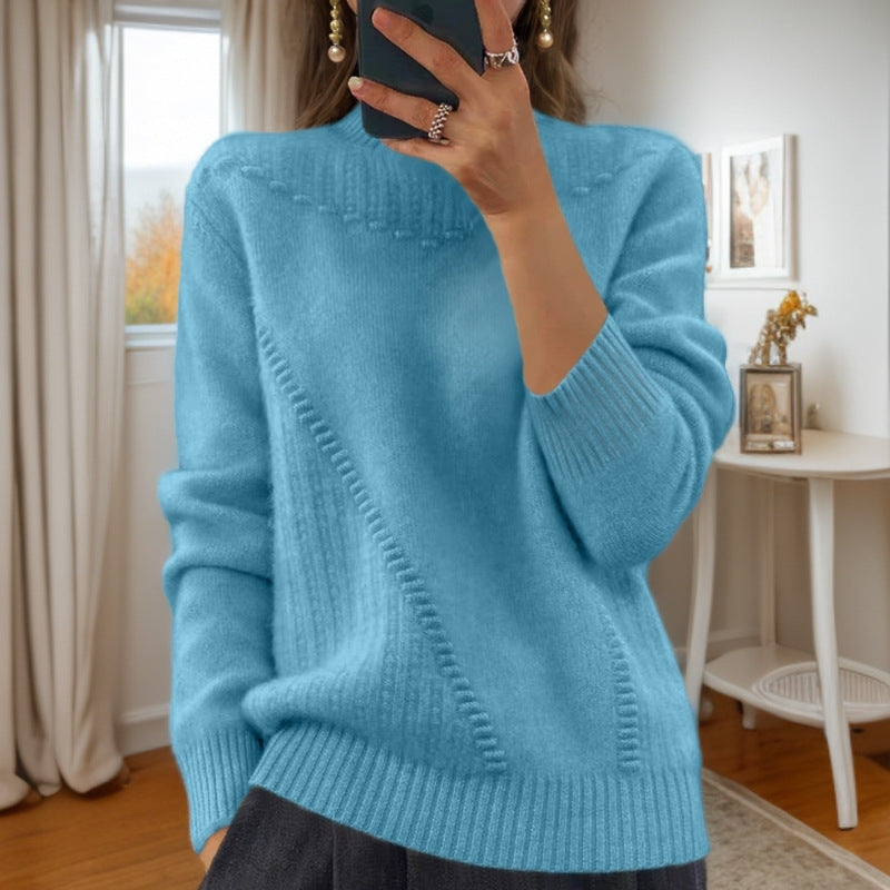 Marceline - Half-High Neck Knit Sweater