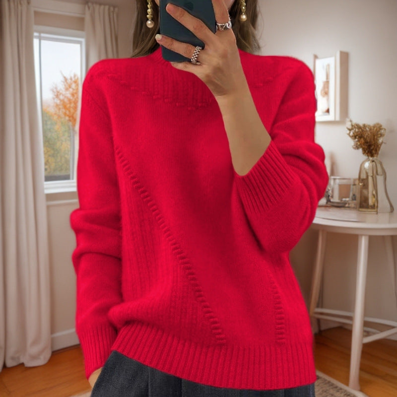 Marceline - Half-High Neck Knit Sweater