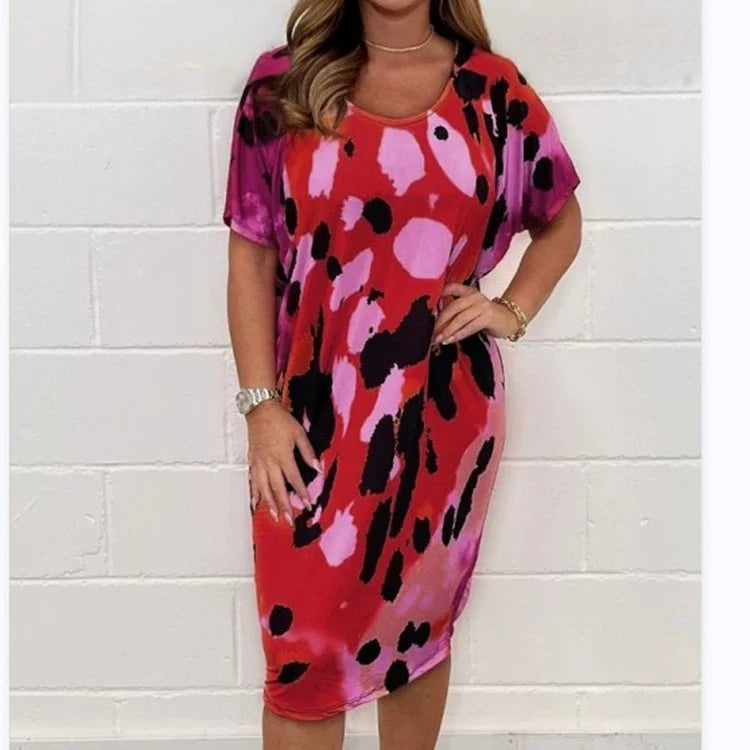 Gúna Ócáideach Flúirseach le Prionta Leopard - Louisa™