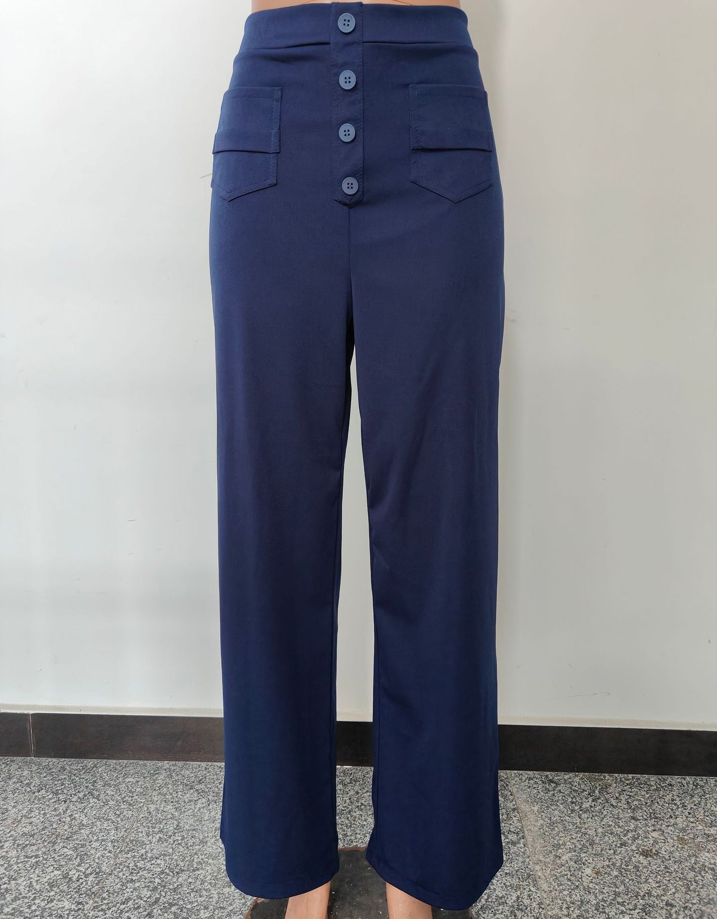 Nara - High elasticity - High-waisted casual pants with straight leg