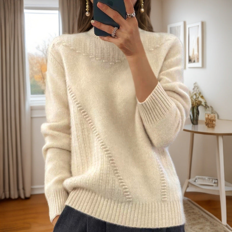Marceline - Half-High Neck Knit Sweater