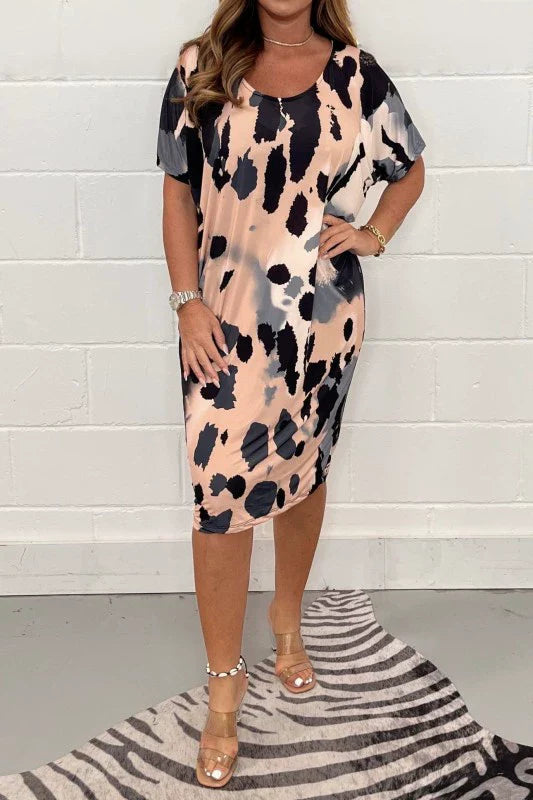 Gúna Ócáideach Flúirseach le Prionta Leopard - Louisa™