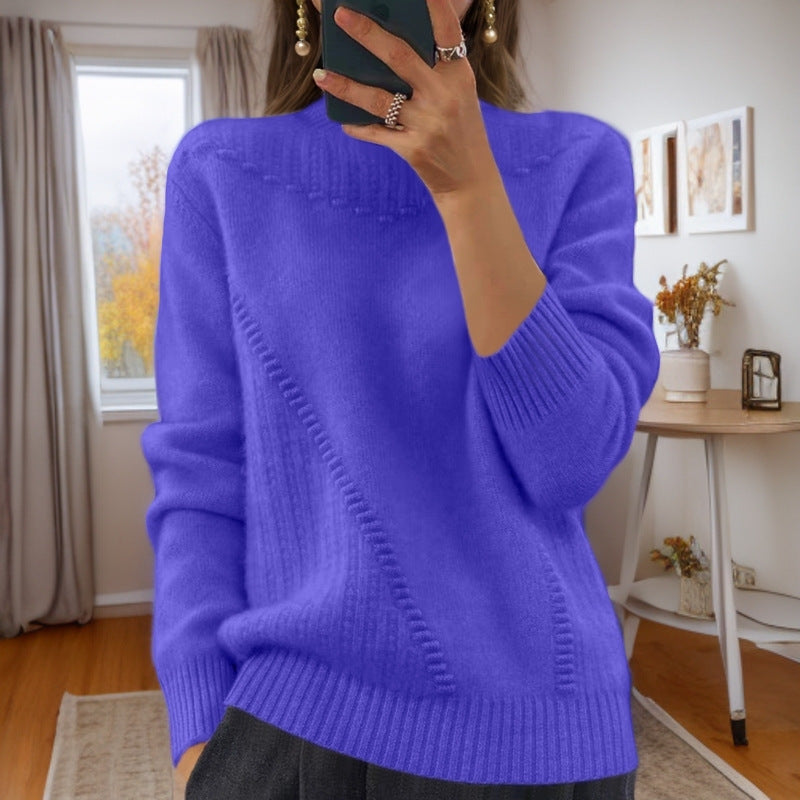 Marceline - Half-High Neck Knit Sweater