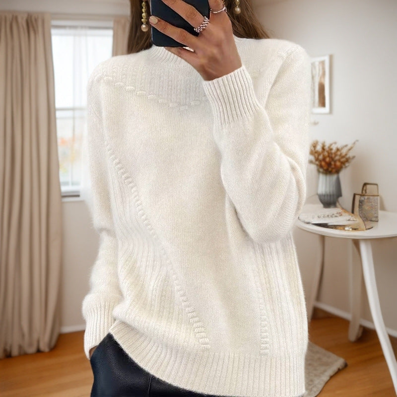 Marceline - Half-High Neck Knit Sweater