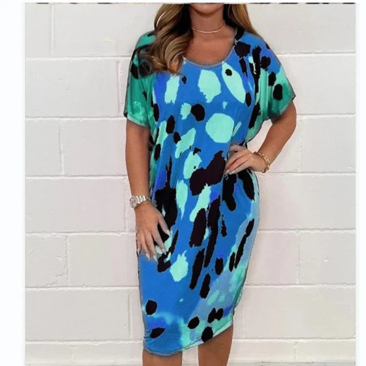 Gúna Ócáideach Flúirseach le Prionta Leopard - Louisa™