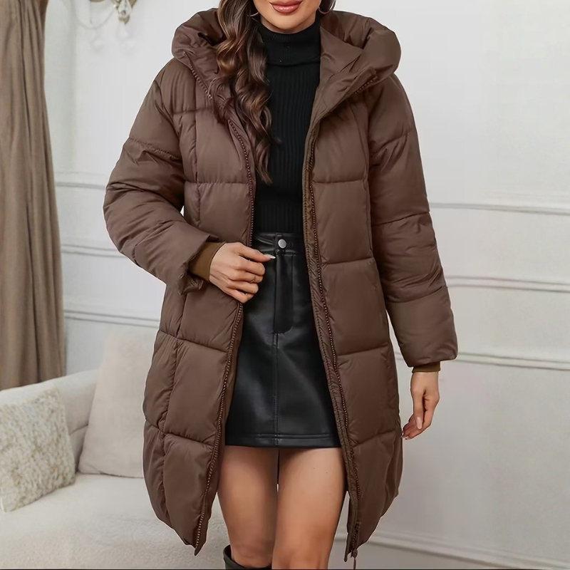 Oralindrea - Lightweight and Elegant Winter Coat with Hood