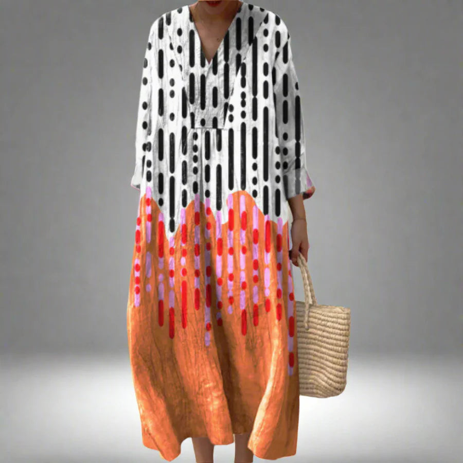 Galatea - Elegant Geometric Dress with a Unique Modern Design