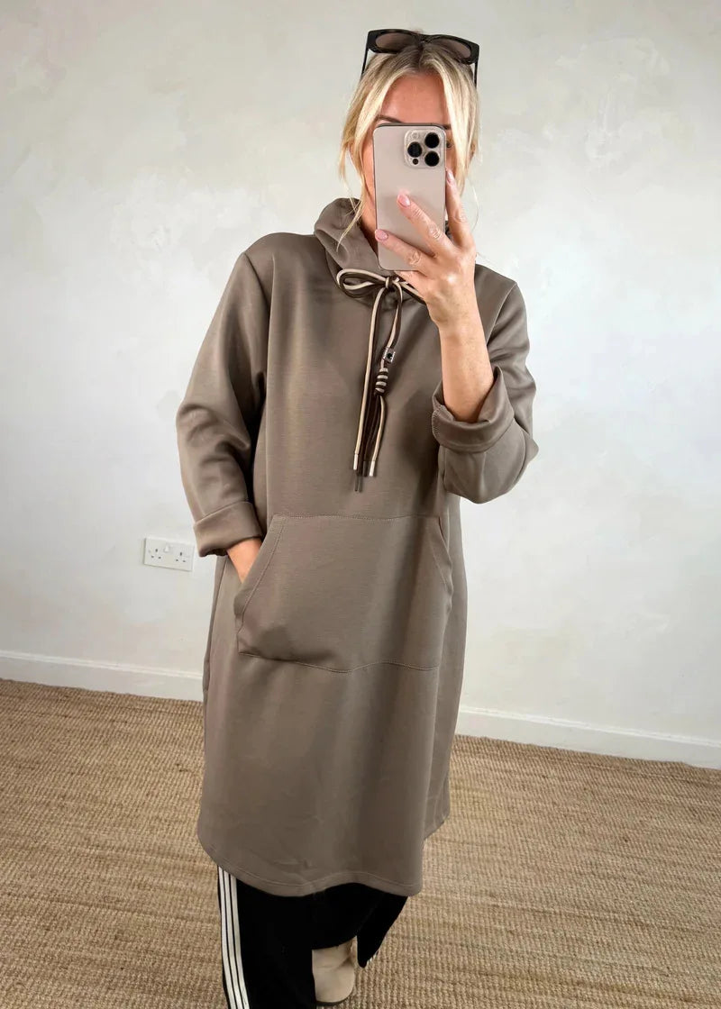 Cyralina - Elegant A-Line Hooded Dress for Juniors