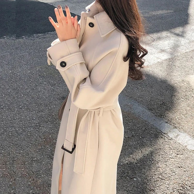 Verity - Women's Elegant Trench Coat with Belt | Ideal for Autumn/Winter