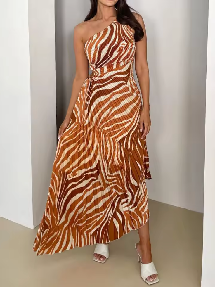 Alma - Elegant pleated summer dress