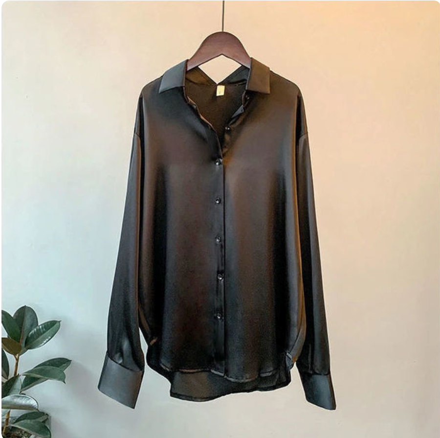 Rynke - Elegant Satin Shirt for Women