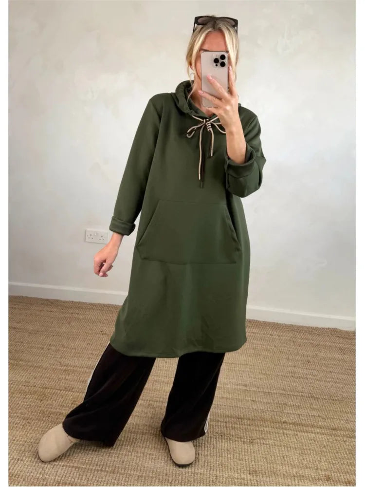 Cyralina - Elegant A-Line Hooded Dress for Juniors