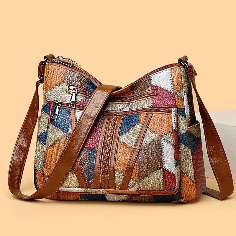 Mariellea - Genuine Leather Handbag Mosaic Style