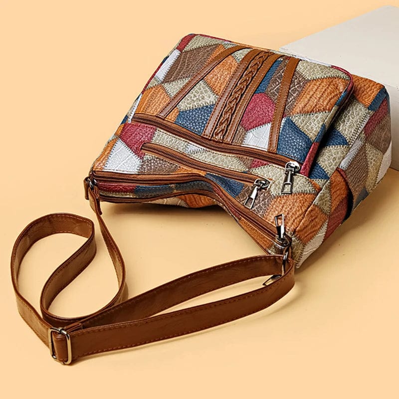 Mariellea - Genuine Leather Handbag Mosaic Style