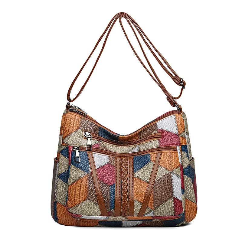 Mariellea - Genuine Leather Handbag Mosaic Style